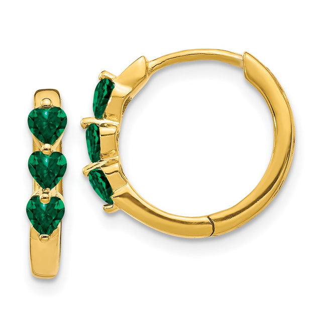 14k Yellow Gold Earrings Style EM5606 - Classique Jewelry Inc.
