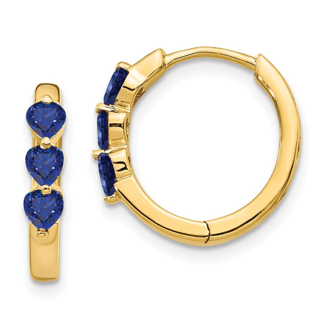 14k Yellow Gold Earrings Style EM5606 - Classique Jewelry Inc.