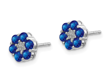 14k White Gold Earrings Style EM5609 - Classique Jewelry Inc.
