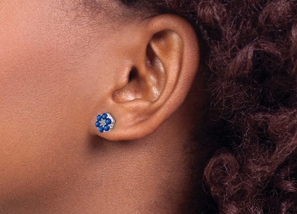 14k White Gold Earrings Style EM5609 - Classique Jewelry Inc.