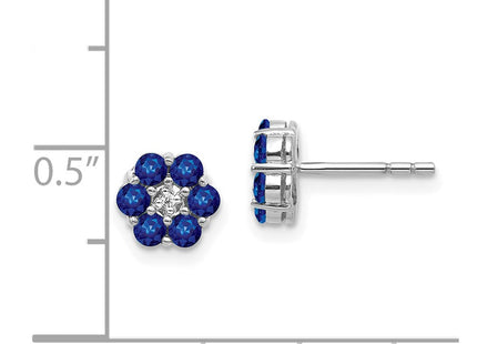 14k White Gold Earrings Style EM5609 - Classique Jewelry Inc.