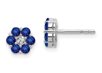 14k White Gold Earrings Style EM5609 - Classique Jewelry Inc.