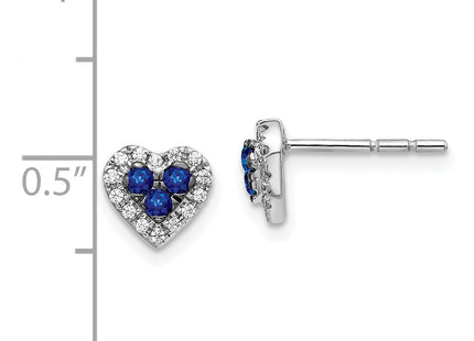 14k White Gold Earrings Style EM5610 - Classique Jewelry Inc.