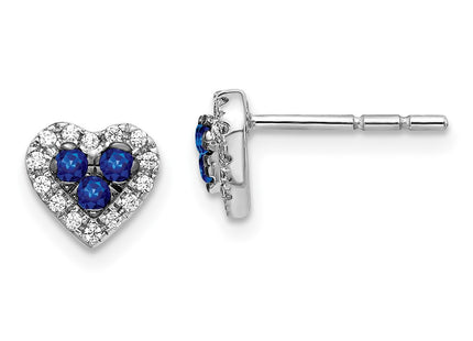 14k White Gold Earrings Style EM5610 - Classique Jewelry Inc.