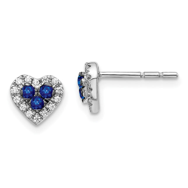 14k White Gold Earrings Style EM5610 - Classique Jewelry Inc.