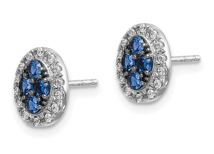 14k White Gold Earrings Style EM5611 - Classique Jewelry Inc.