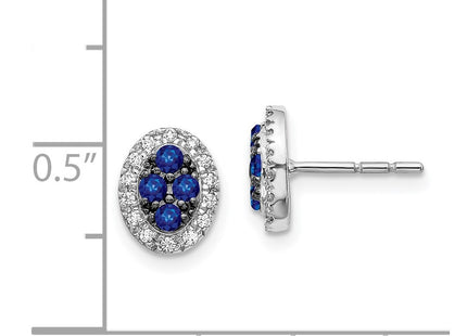 14k White Gold Earrings Style EM5611 - Classique Jewelry Inc.