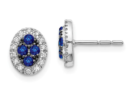14k White Gold Earrings Style EM5611 - Classique Jewelry Inc.