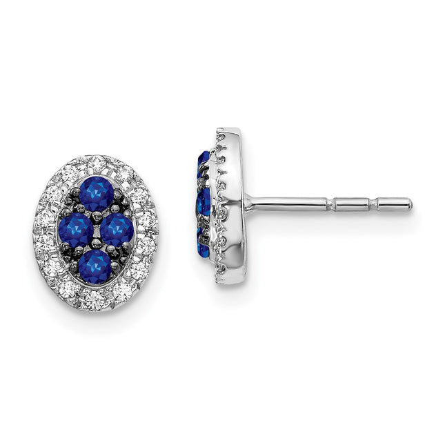 14k White Gold Earrings Style EM5611 - Classique Jewelry Inc.