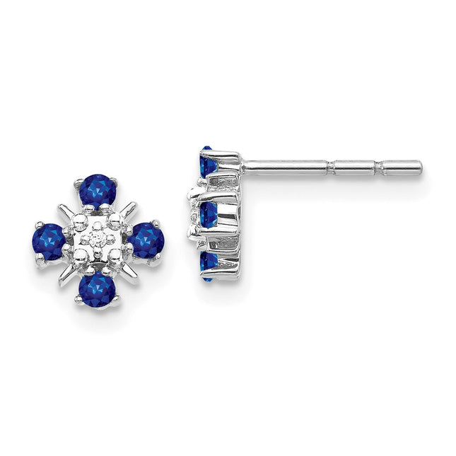 14k White Gold Earrings Style EM5616 - Classique Jewelry Inc.