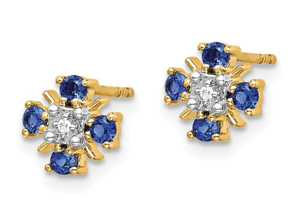 14k Yellow Gold Earrings Style EM5616 - Classique Jewelry Inc.