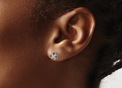 14k Yellow Gold Earrings Style EM5616 - Classique Jewelry Inc.