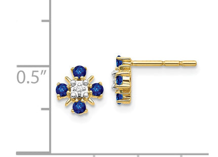 14k Yellow Gold Earrings Style EM5616 - Classique Jewelry Inc.