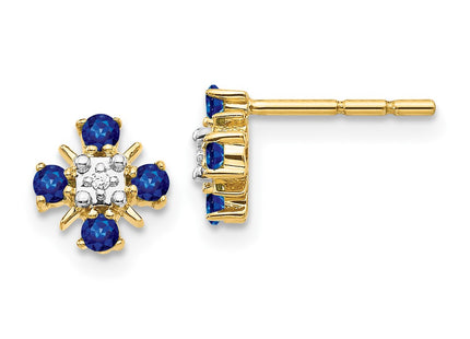 14k Yellow Gold Earrings Style EM5616 - Classique Jewelry Inc.