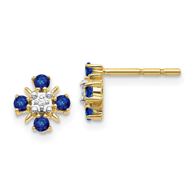 14k Yellow Gold Earrings Style EM5616 - Classique Jewelry Inc.