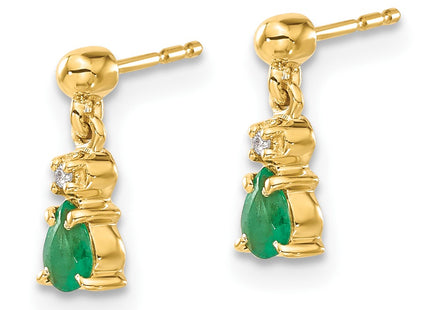 14k Yellow Gold Earrings Style EM5617 - Classique Jewelry Inc.