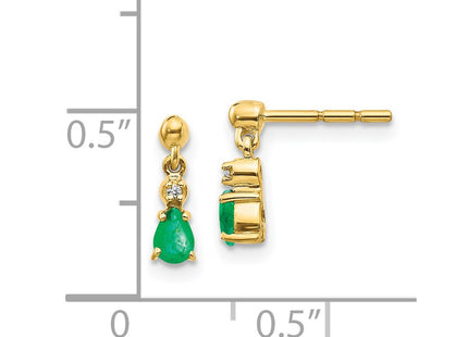 14k Yellow Gold Earrings Style EM5617 - Classique Jewelry Inc.