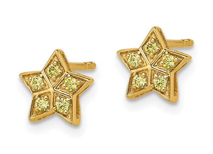 14k Yellow Gold Earrings Style EM6609 - Classique Jewelry Inc.