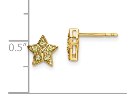 14k Yellow Gold Earrings Style EM6609 - Classique Jewelry Inc.