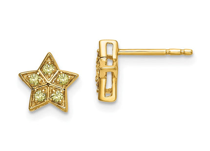 14k Yellow Gold Earrings Style EM6609 - Classique Jewelry Inc.