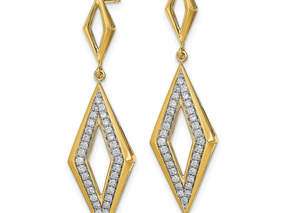14k Yellow Gold Earrings Style EM6823 - Classique Jewelry Inc.