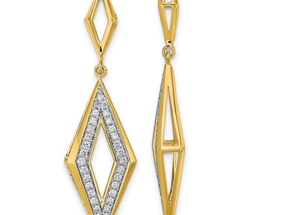 14k Yellow Gold Earrings Style EM6823 - Classique Jewelry Inc.
