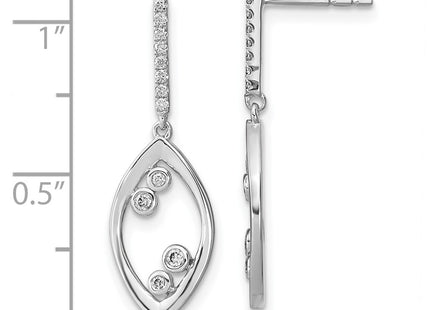 14k White Gold Earrings Style EM6826 - Classique Jewelry Inc.