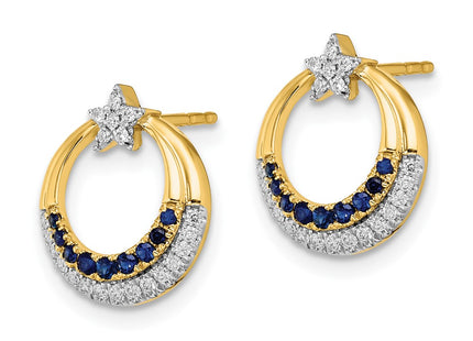 14k Yellow Gold Earrings Style EM6846 - Classique Jewelry Inc.