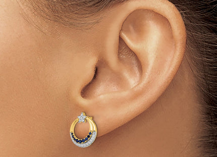 14k Yellow Gold Earrings Style EM6846 - Classique Jewelry Inc.