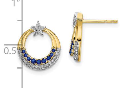 14k Yellow Gold Earrings Style EM6846 - Classique Jewelry Inc.