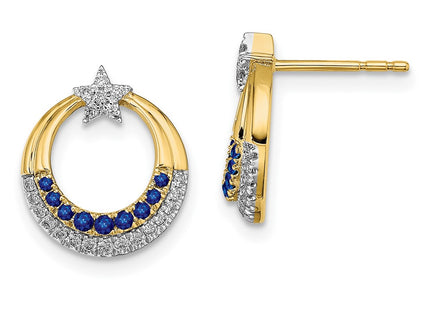 14k Yellow Gold Earrings Style EM6846 - Classique Jewelry Inc.