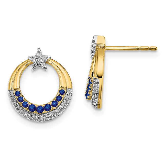 14k Yellow Gold Earrings Style EM6846 - Classique Jewelry Inc.
