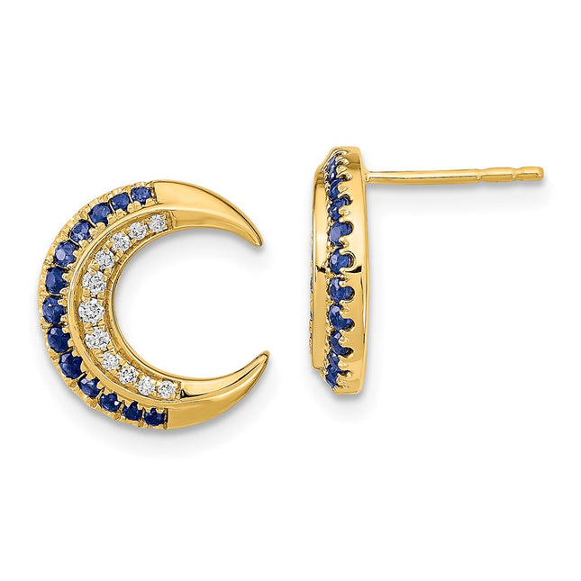 14k Yellow Gold Earrings Style EM6847 - Classique Jewelry Inc.
