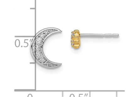 14k Two-tone Earrings Style EM6851 - Classique Jewelry Inc.