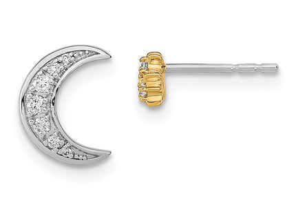 14k Two-tone Earrings Style EM6851 - Classique Jewelry Inc.