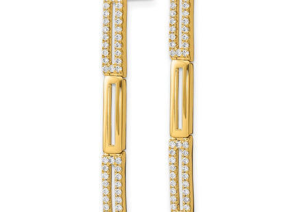 14k Yellow Gold Earrings Style EM6852 - Classique Jewelry Inc.