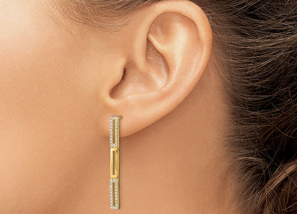 14k Yellow Gold Earrings Style EM6852 - Classique Jewelry Inc.