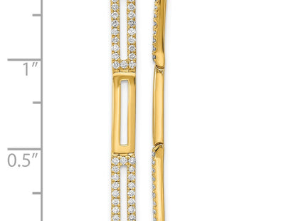 14k Yellow Gold Earrings Style EM6852 - Classique Jewelry Inc.
