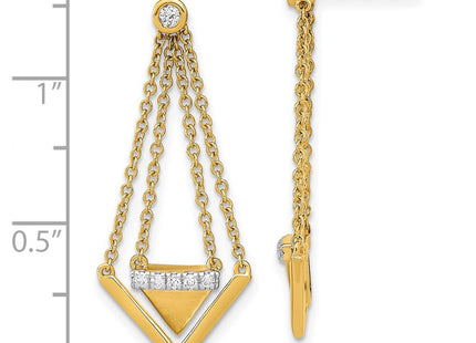 14k Yellow Gold Earrings Style EM6864 - Classique Jewelry Inc.