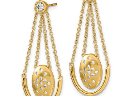14k Yellow Gold Earrings Style EM6867 - Classique Jewelry Inc.