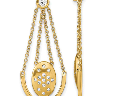 14k Yellow Gold Earrings Style EM6867 - Classique Jewelry Inc.