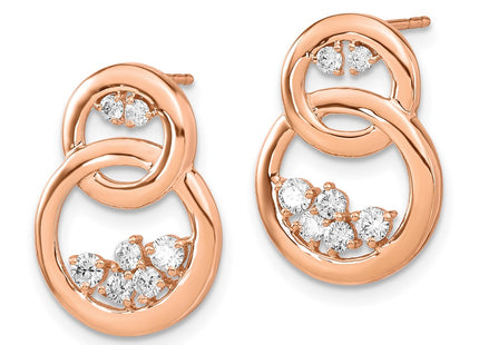 14k Rose Gold Earrings Style EM6869 - Classique Jewelry Inc.