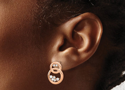 14k Rose Gold Earrings Style EM6869 - Classique Jewelry Inc.