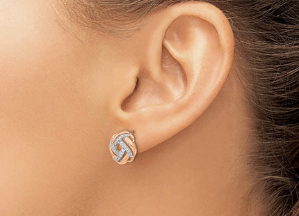 14k Rose Gold Earrings Style EM6889 - Classique Jewelry Inc.