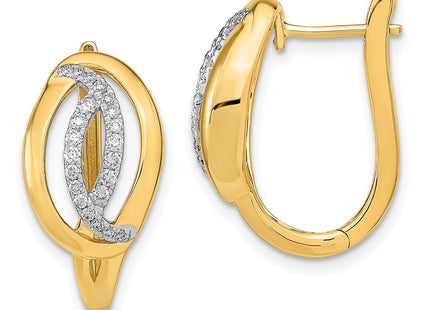 14k Yellow Gold Earrings Style EM6891 - Classique Jewelry Inc.