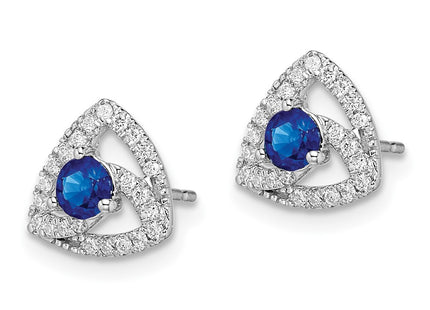 14k White Gold Earrings Style EM6898 - Classique Jewelry Inc.