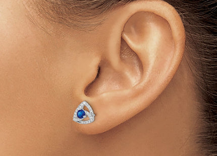 14k White Gold Earrings Style EM6898 - Classique Jewelry Inc.