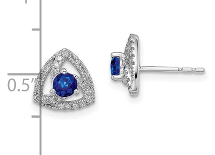 14k White Gold Earrings Style EM6898 - Classique Jewelry Inc.