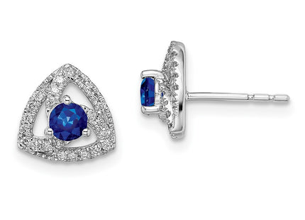 14k White Gold Earrings Style EM6898 - Classique Jewelry Inc.