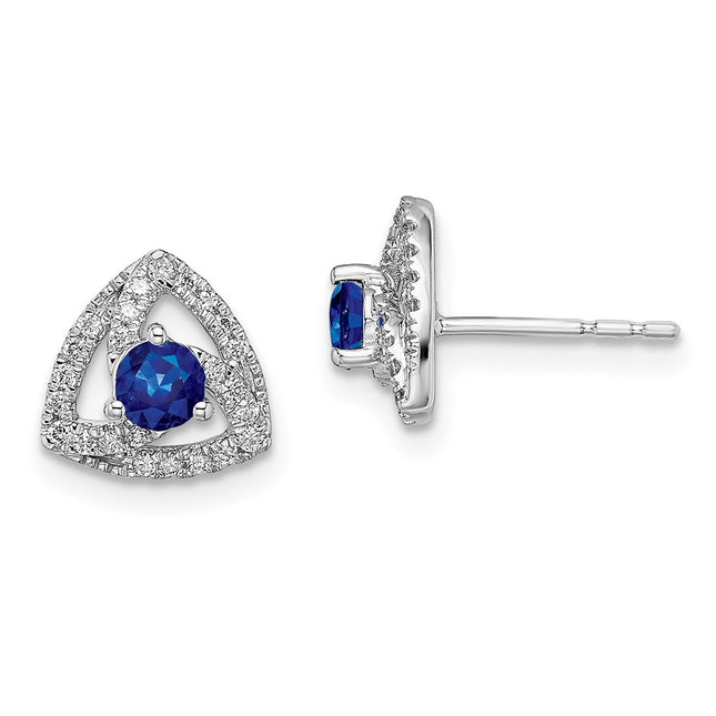 14k White Gold Earrings Style EM6898 - Classique Jewelry Inc.